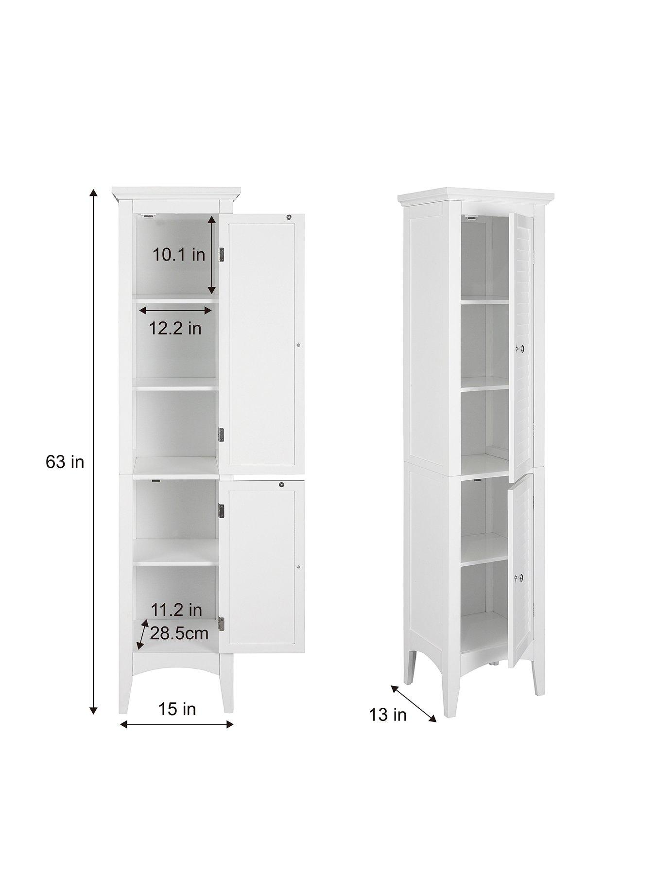 Teamson Home Glancy 2 Door Tall Storage Cabinet | very.co.uk