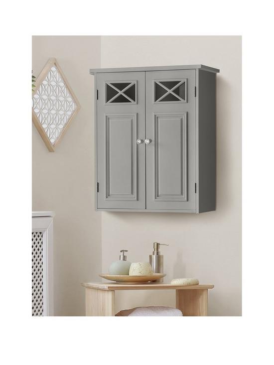 front image of teamson-home-dawson-2-door-wall-cabinet