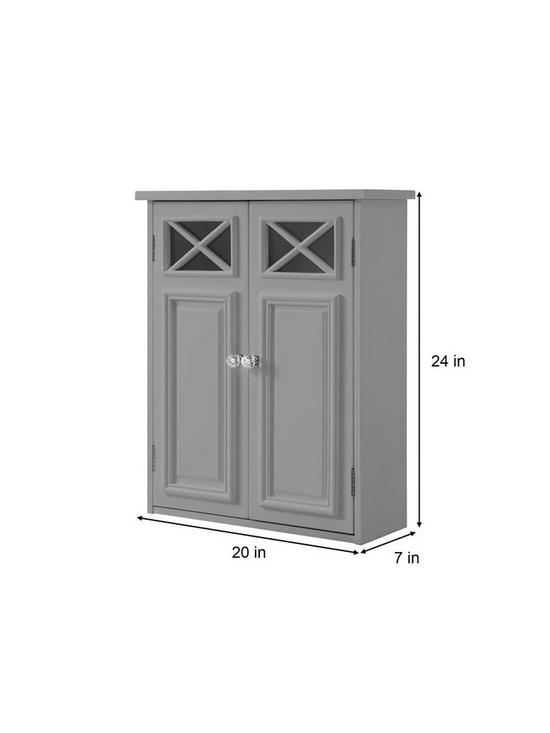 stillFront image of teamson-home-dawson-2-door-wall-cabinet