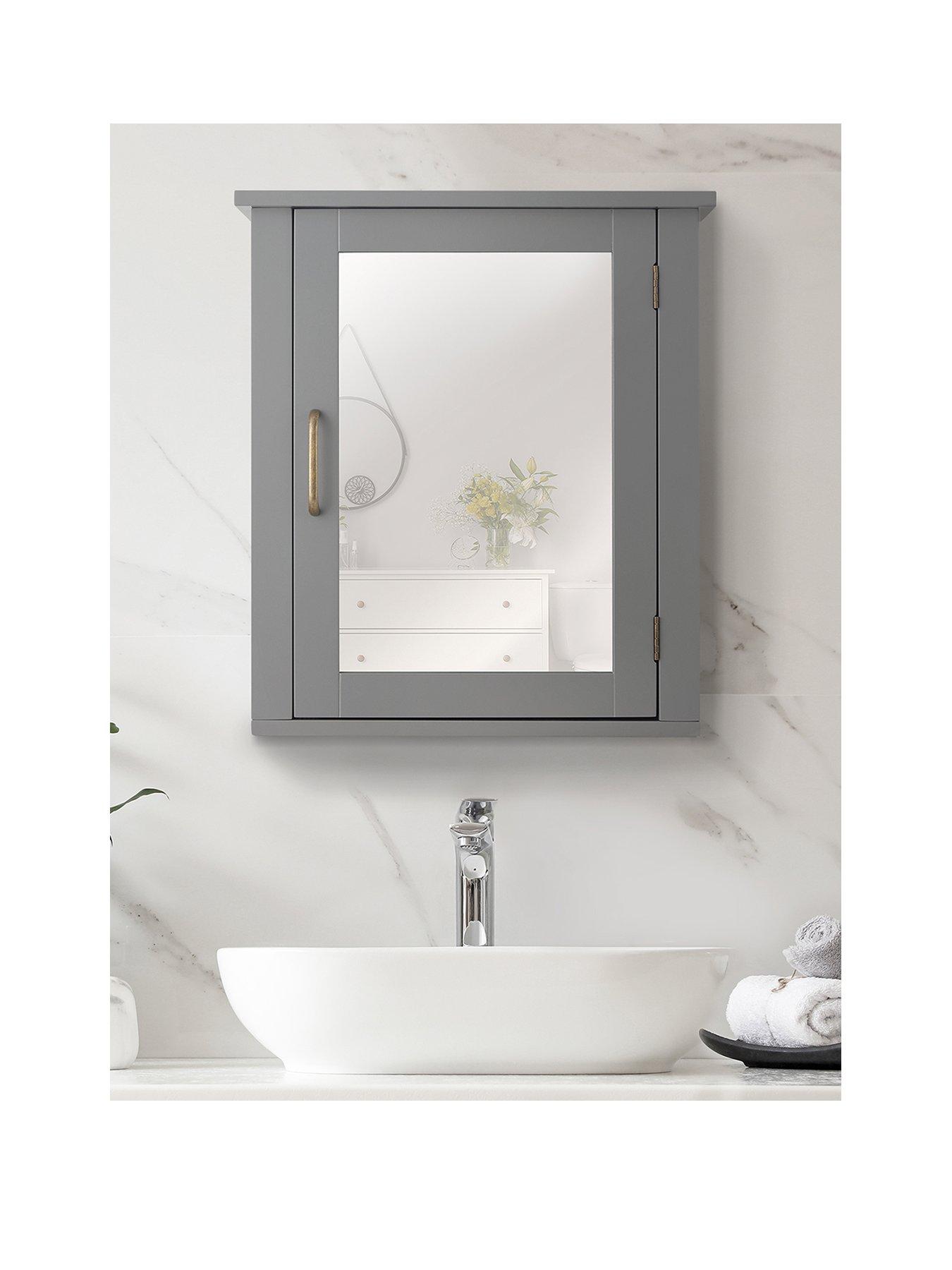 Product photograph of Teamson Home Mercer Mirrored Medicine Cabinet from very.co.uk