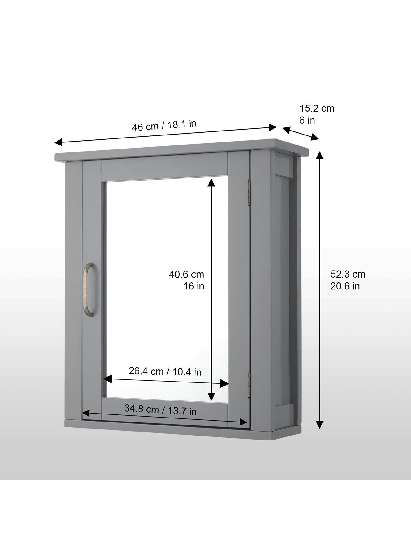Image 2 of 5 of Teamson Home Mercer Mirrored Medicine Cabinet