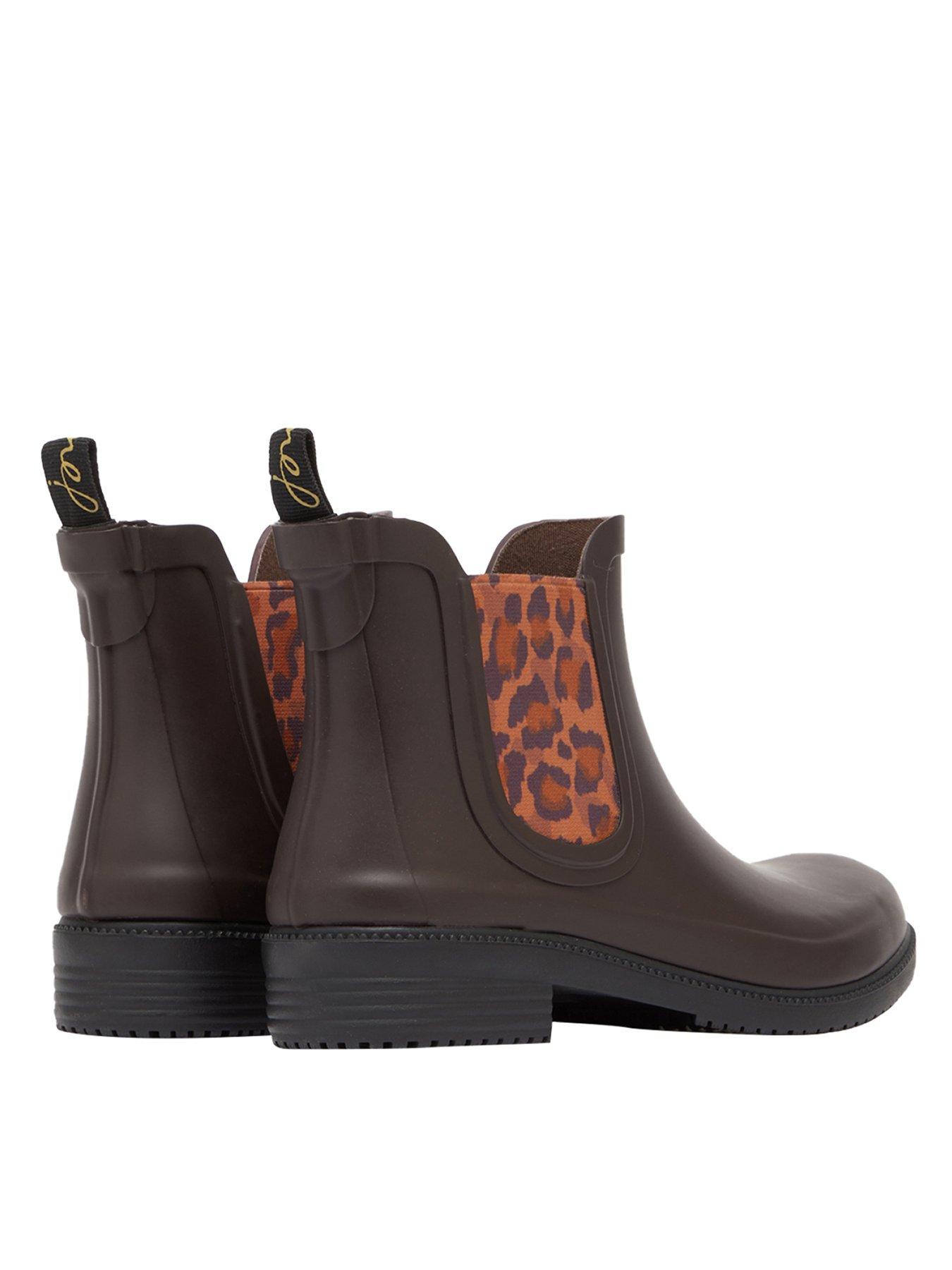 leopard print chelsea boots joules