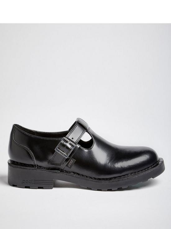 Pod Dory T Bar Flat Shoes - Black | very.co.uk