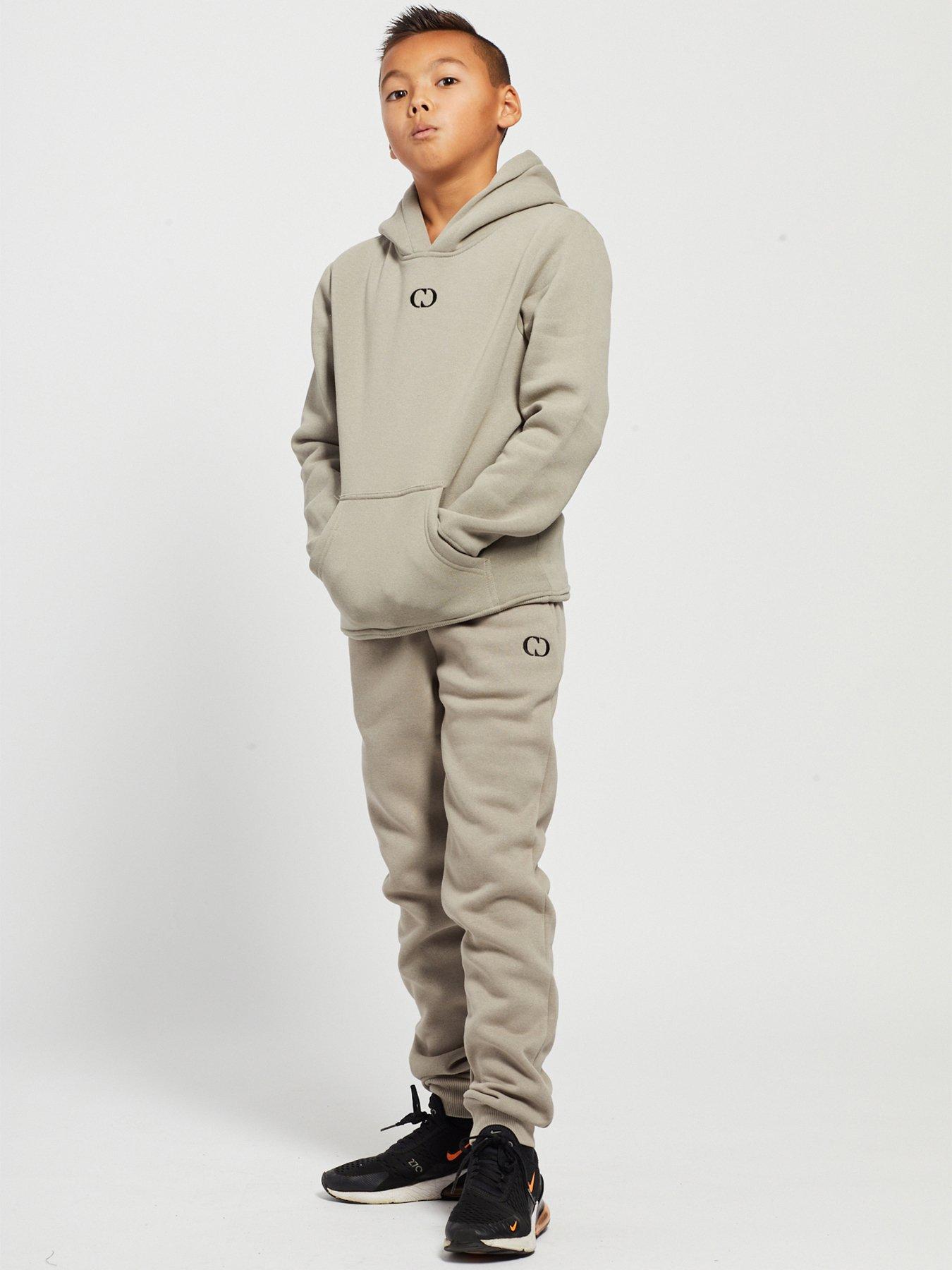 Boys Clothes Boys Eco Pullover Hoodie - Sand