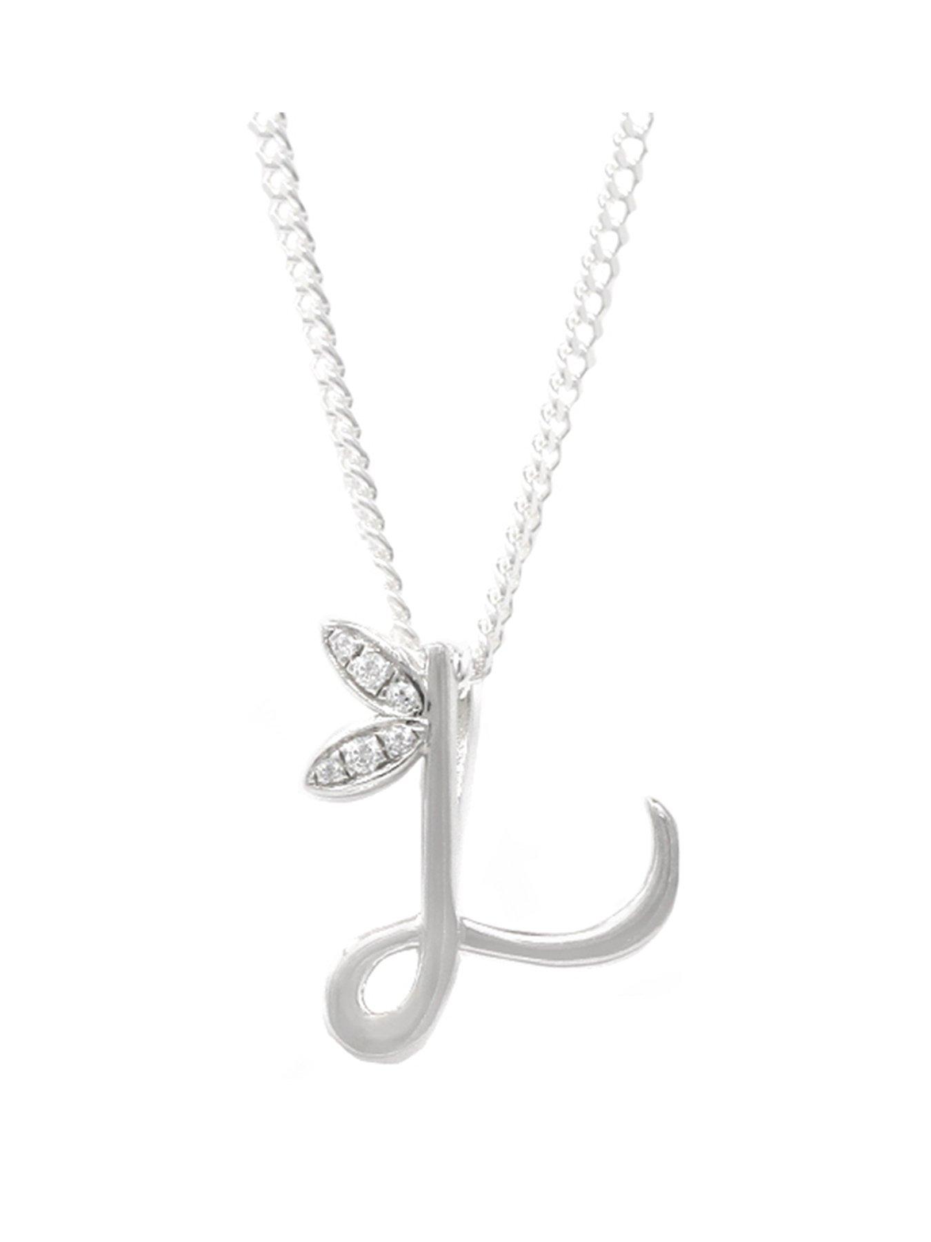 Say It With Mini Winged Initial Necklace