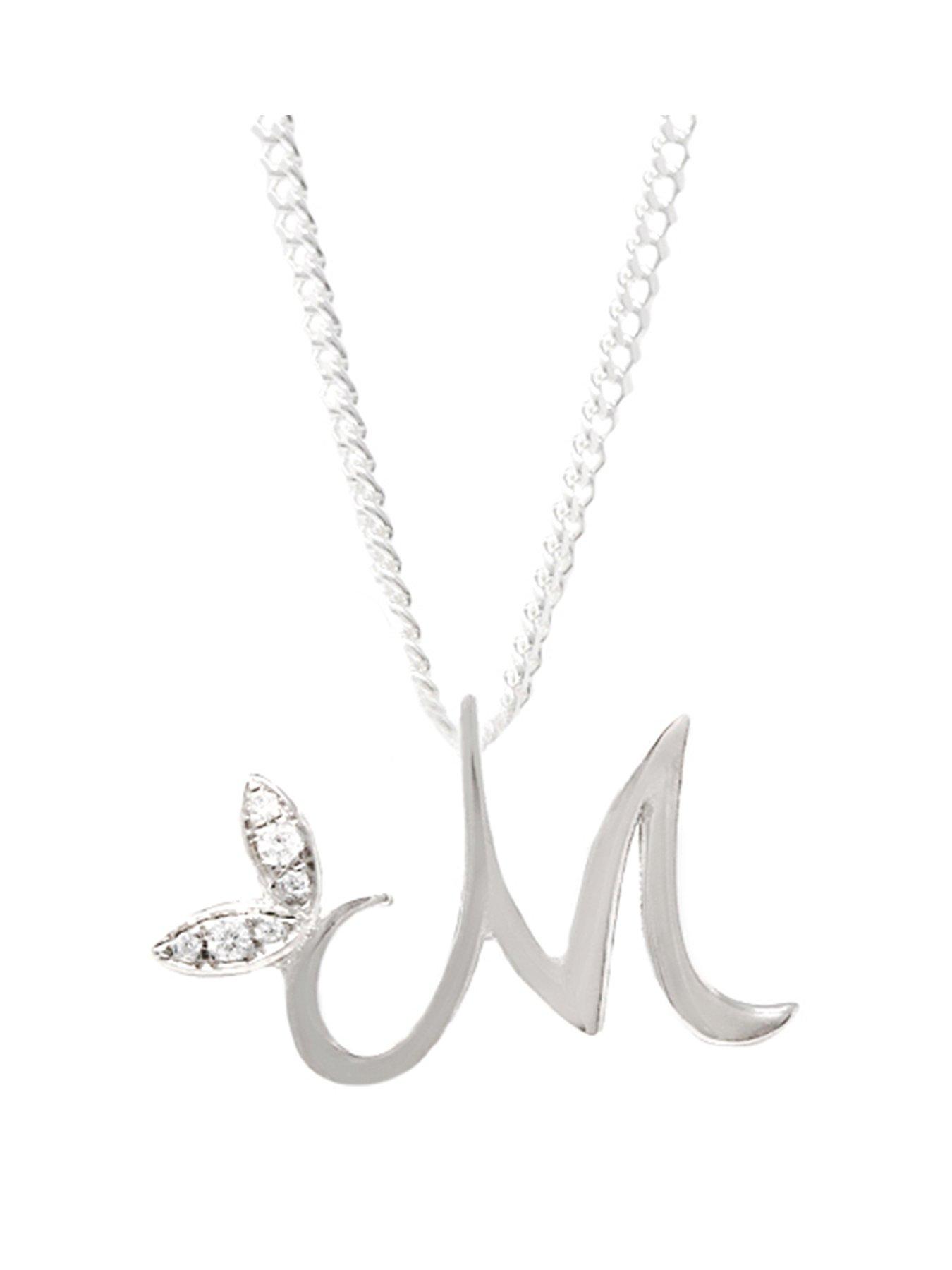 Say It With Mini Winged Initial Necklace