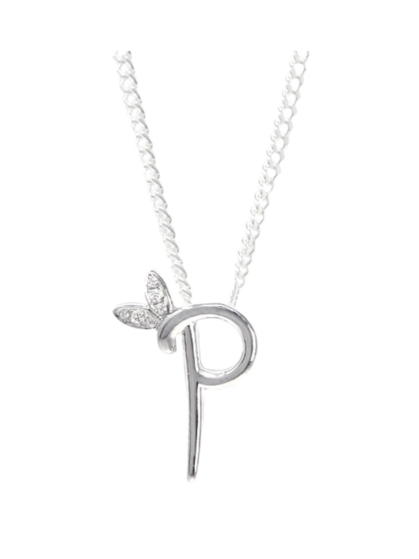 Say It With Mini Winged Initial Necklace