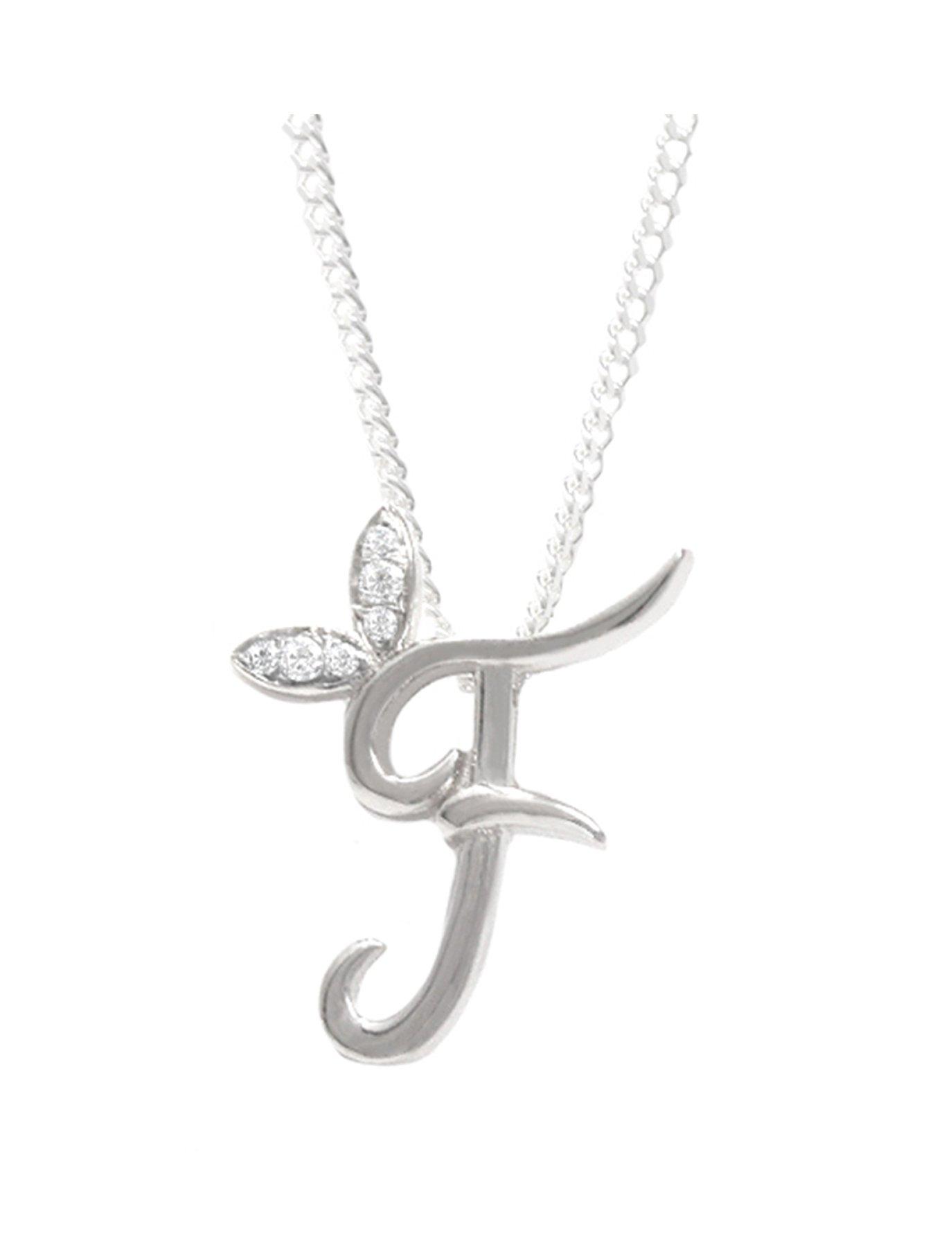 Say It With Mini Winged Initial Necklace