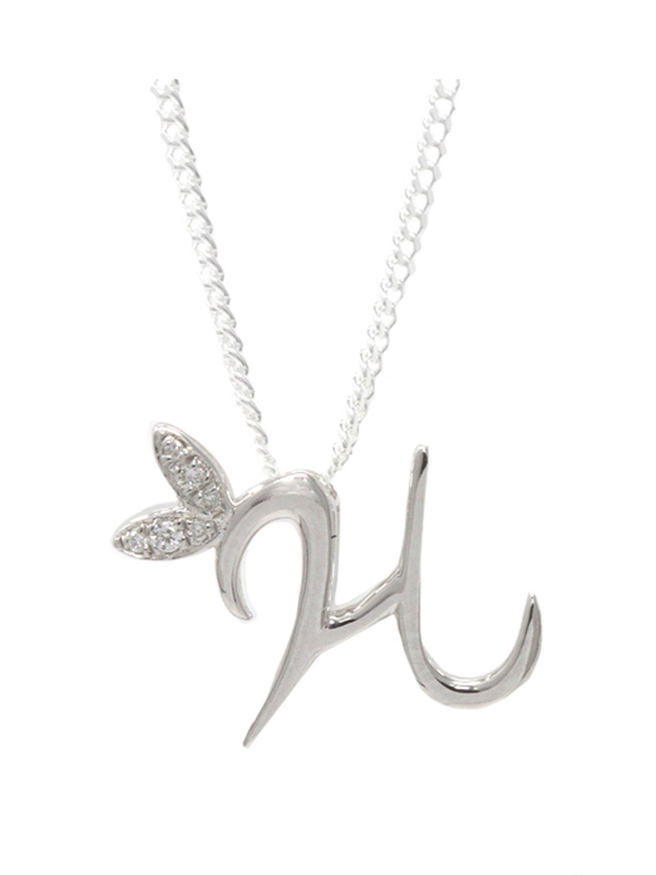 Say It With Mini Winged Initial Necklace