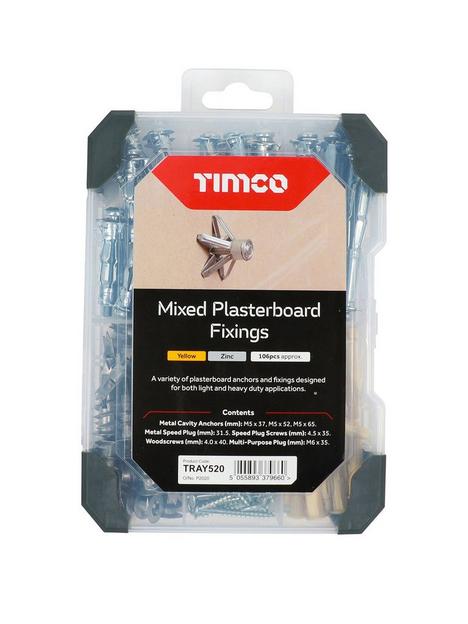 timco-plasterboard-fixings-mixed-tray-106pcs