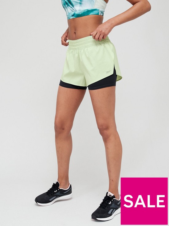 front image of reebok-workout-ready-run-2-in-1-short-sage-greennbsp