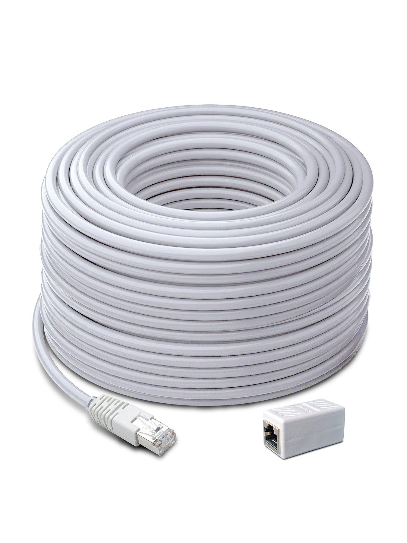 Product photograph of Swann 200ft 60m Network Extension Cable from very.co.uk