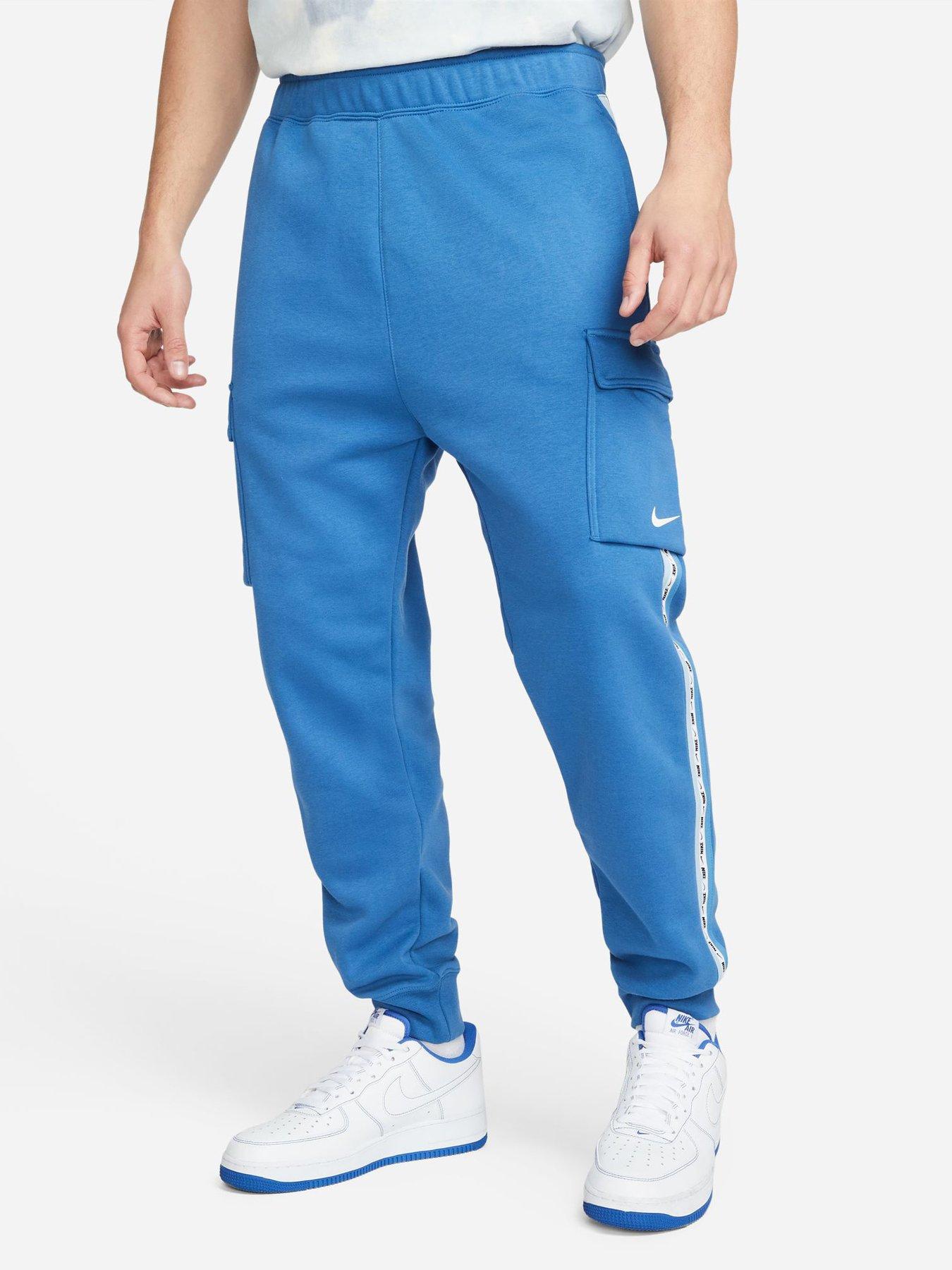 Nike NSW Repeat Fleece Cargo Pants - Blue | very.co.uk
