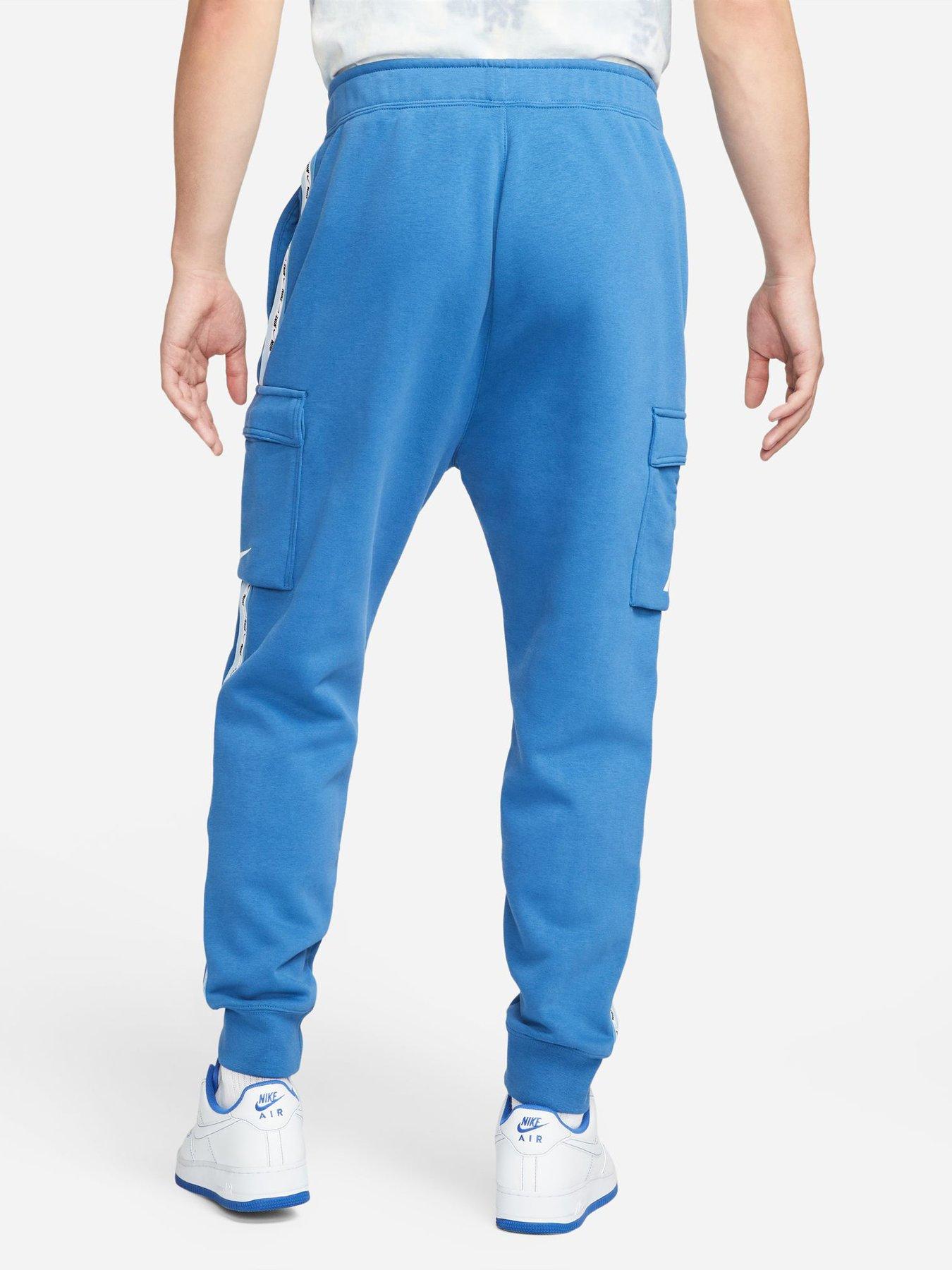 Nike NSW Repeat Fleece Cargo Pants - Blue | very.co.uk