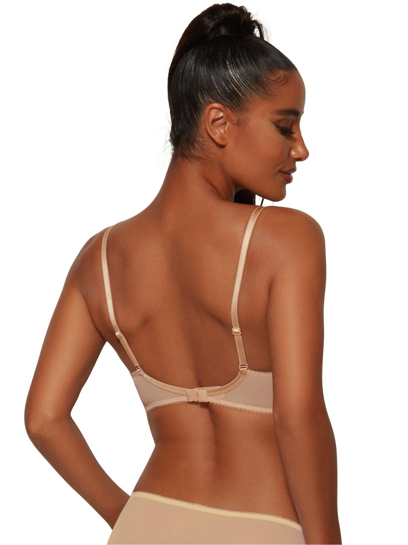 Superboost Lace Plunge T-Shirt Bra - Nude