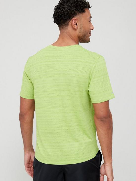 stillFront image of nike-run-dry-fit-miler-t-shirt-green
