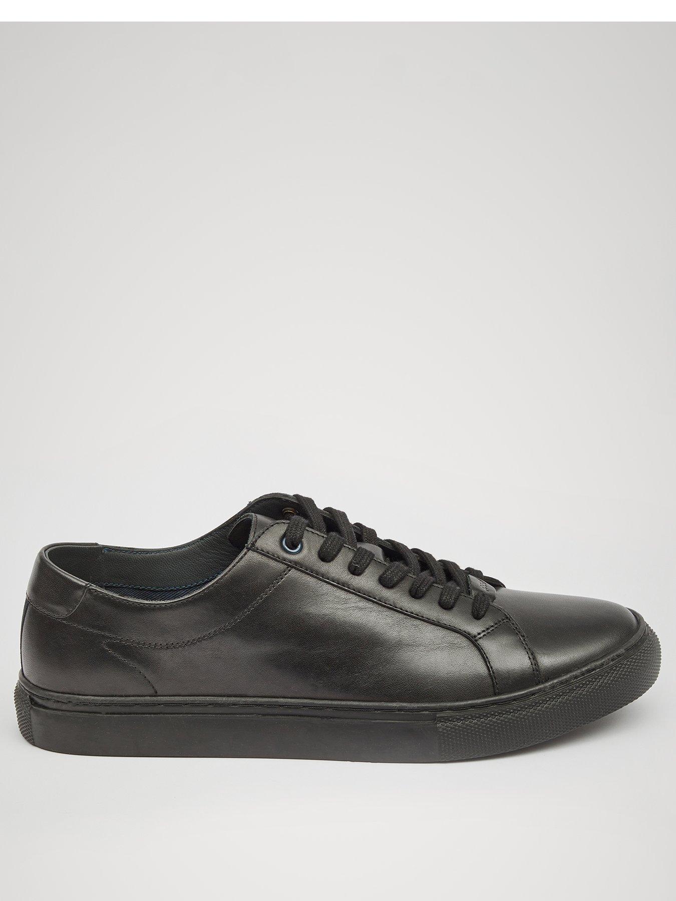 undefined Louis Leather Trainers - Black