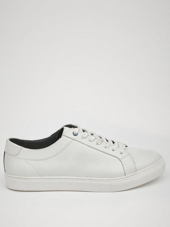 very.co.uk | Louis Leather Lace Up Trainer - White