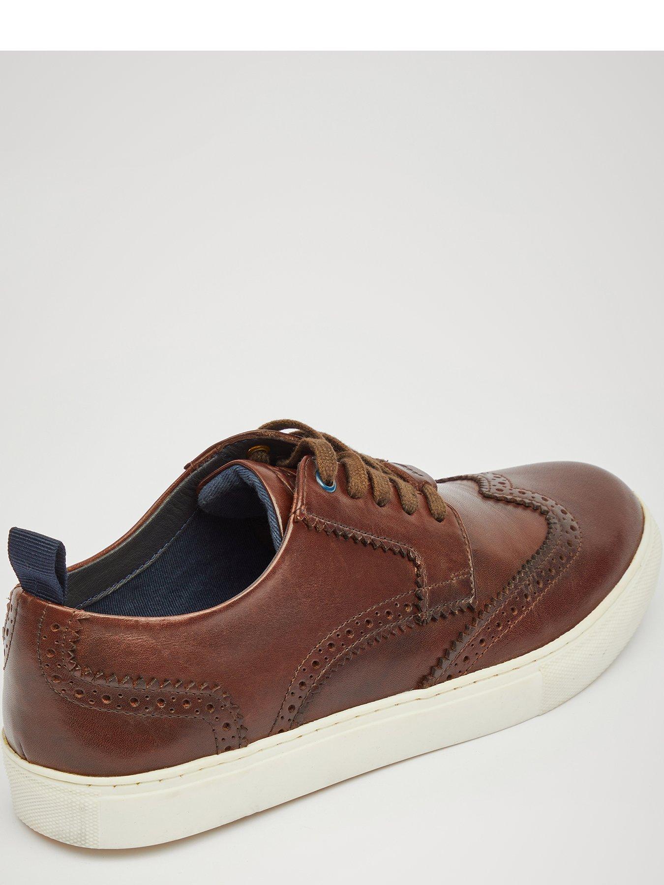 Image 4 of 4 of Pod Foley Casual Brogue Shoes - Brown