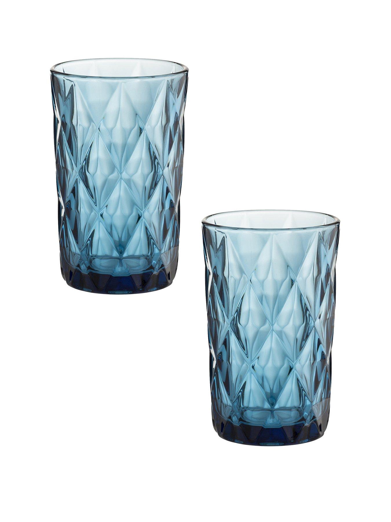 Artic Blue Premier Housewares Hi Ball Glass Set of 4 