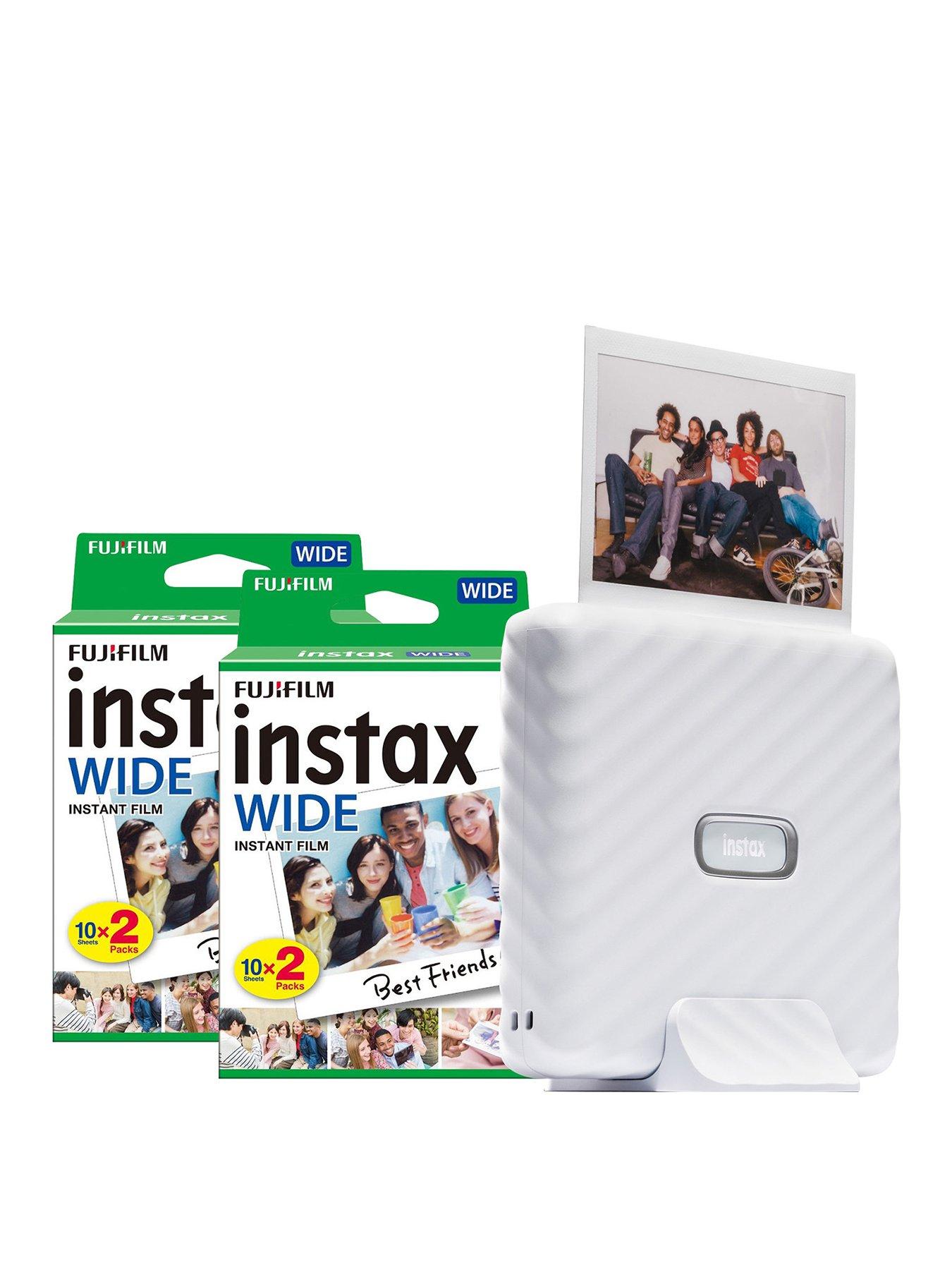Fujifilm Instax Link Wide Printer + 40 Shots - Mocha Gray