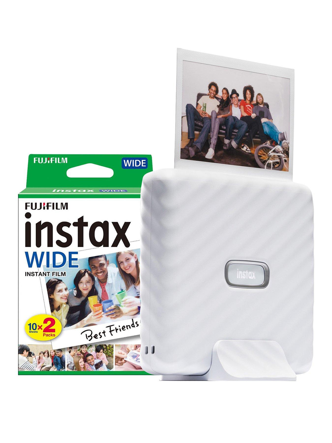Fujifilm Instax Link Wide Printer + 20 Shots - Mocha Gray