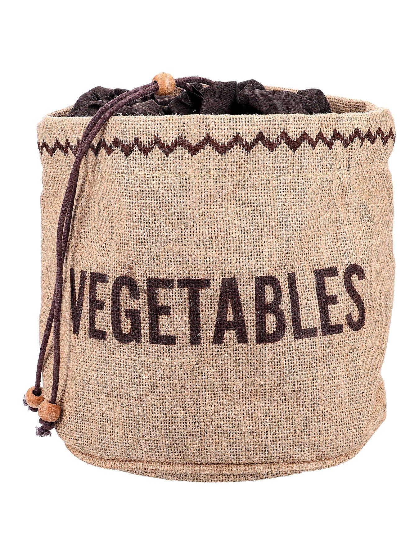 Product photograph of Natural Elements Hessian Vegetable Preserving Bag With Blackout Lining Tagged from very.co.uk