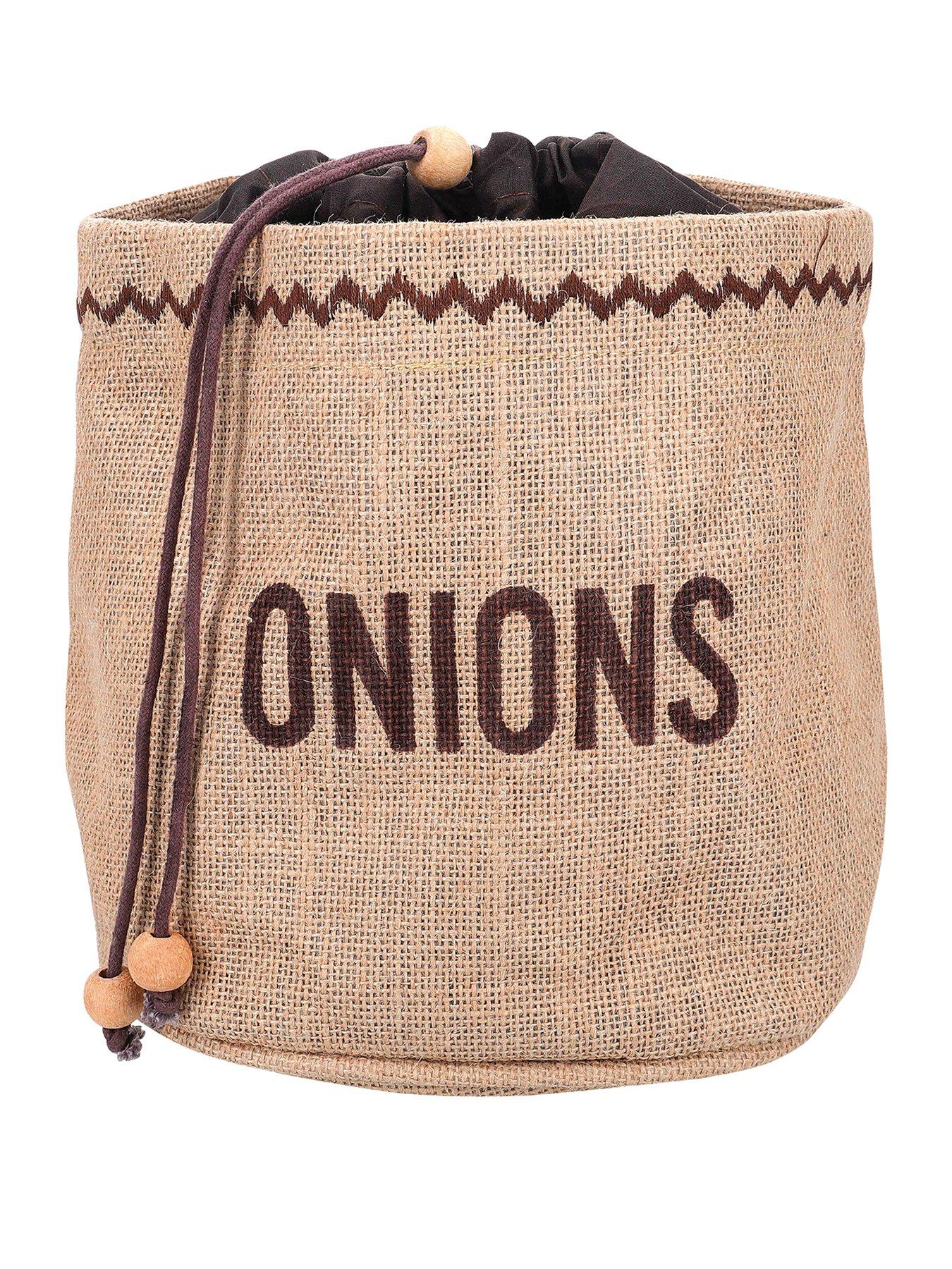 Product photograph of Natural Elements Hessian Onion Preserving Bag With Blackout Lining Tagged from very.co.uk