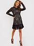  image of in-the-style-jac-jossa-black-lace-high-neck-mini-dress