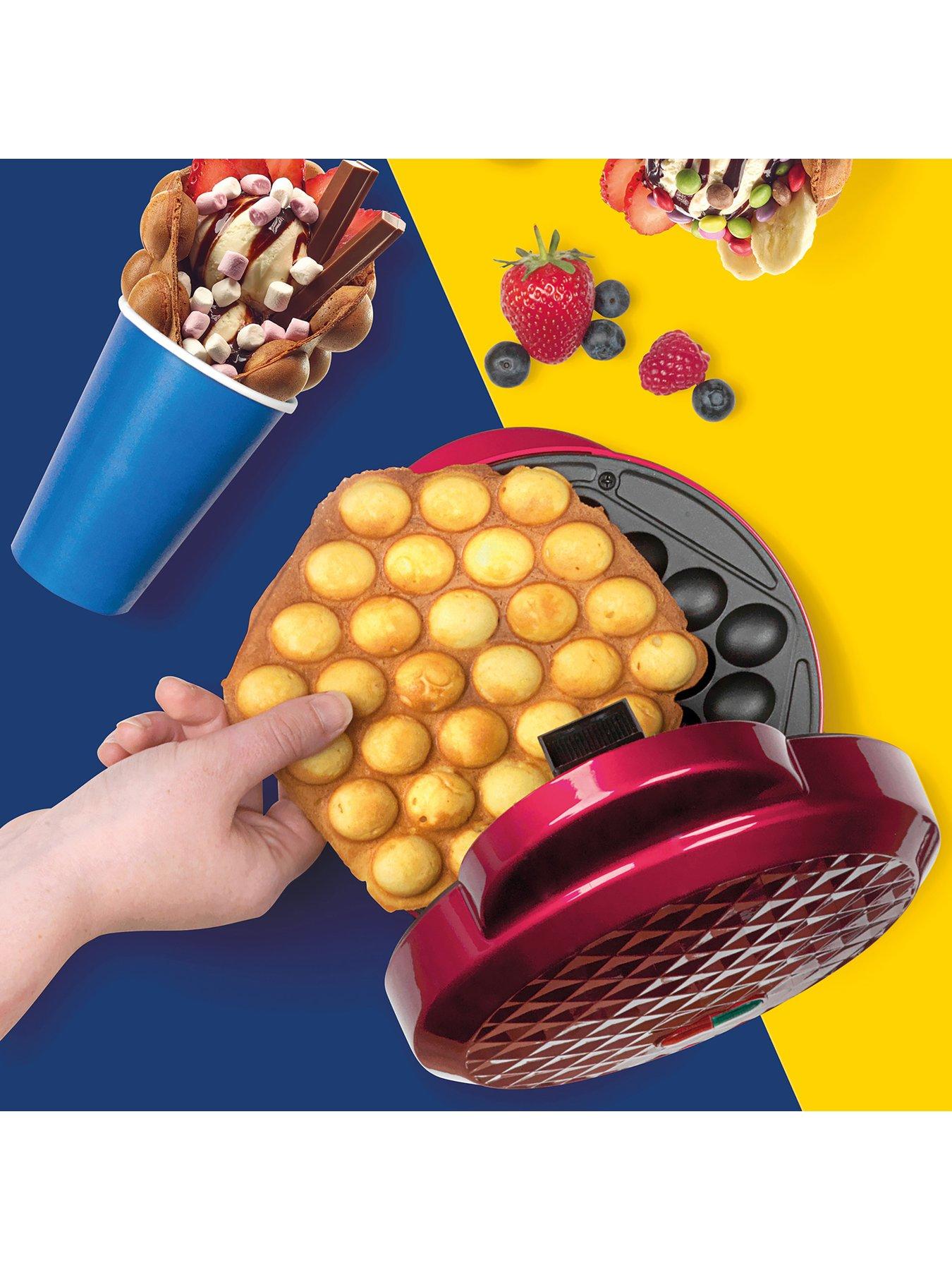 Giles & Posner Bubble Waffle Maker Machine with Serving Cones very.co.uk