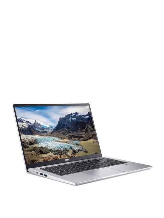 front image of acer-swift-3-sf314-511-laptop-14in-fhdnbspintel-core-i7-1165g7-16gb-ram-512gb-ssd-windows-11nbspintel-evo-certifiednbspwith-optional-microsoft-365-family-15-months-silver