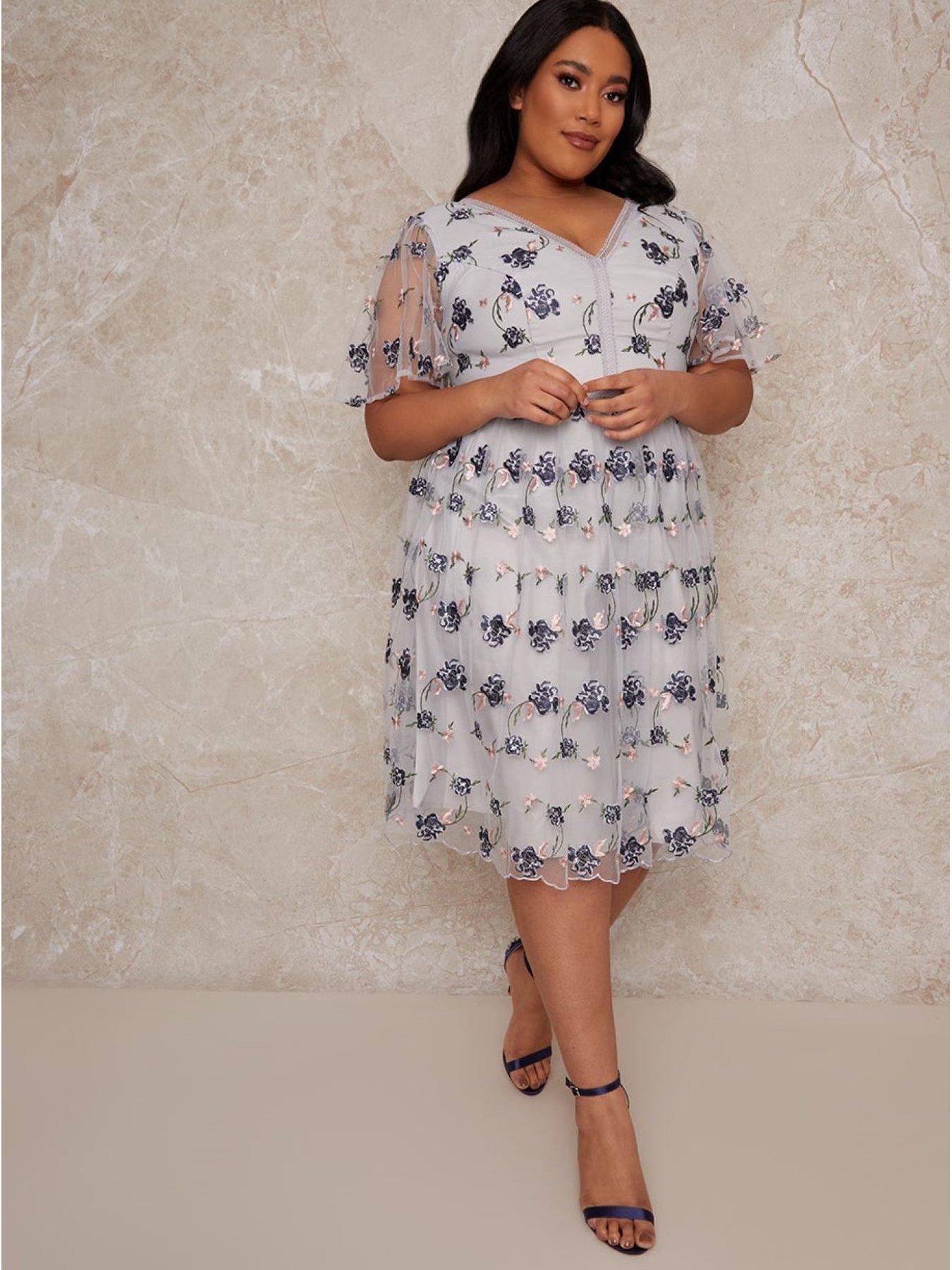 plus size lace dress uk