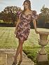  image of chi-chi-london-sweetheart-ruched-floral-bodycon-dress--nbsppink