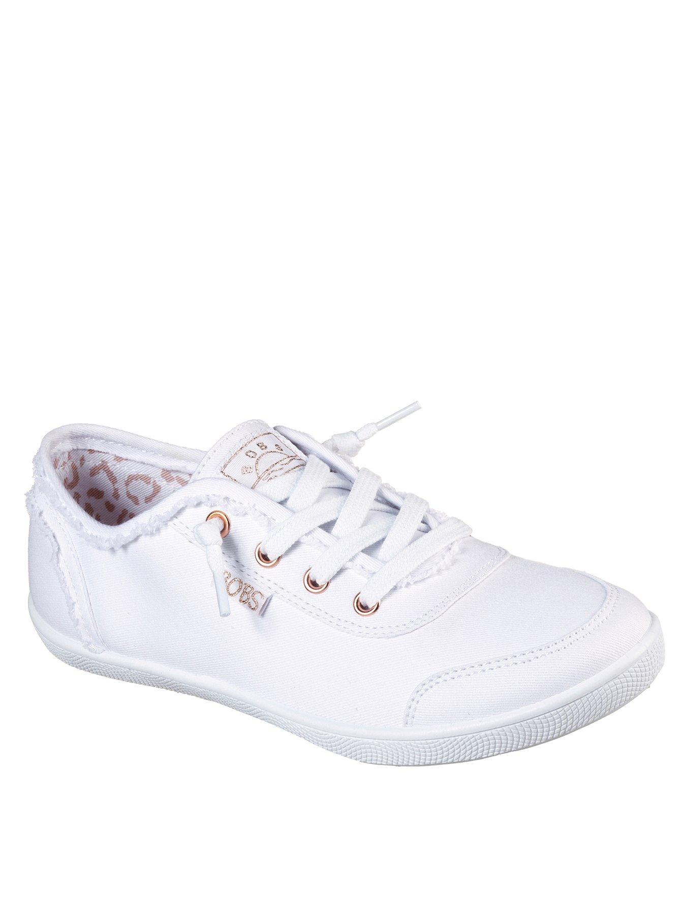 Bobs B Cute Plimsolls White