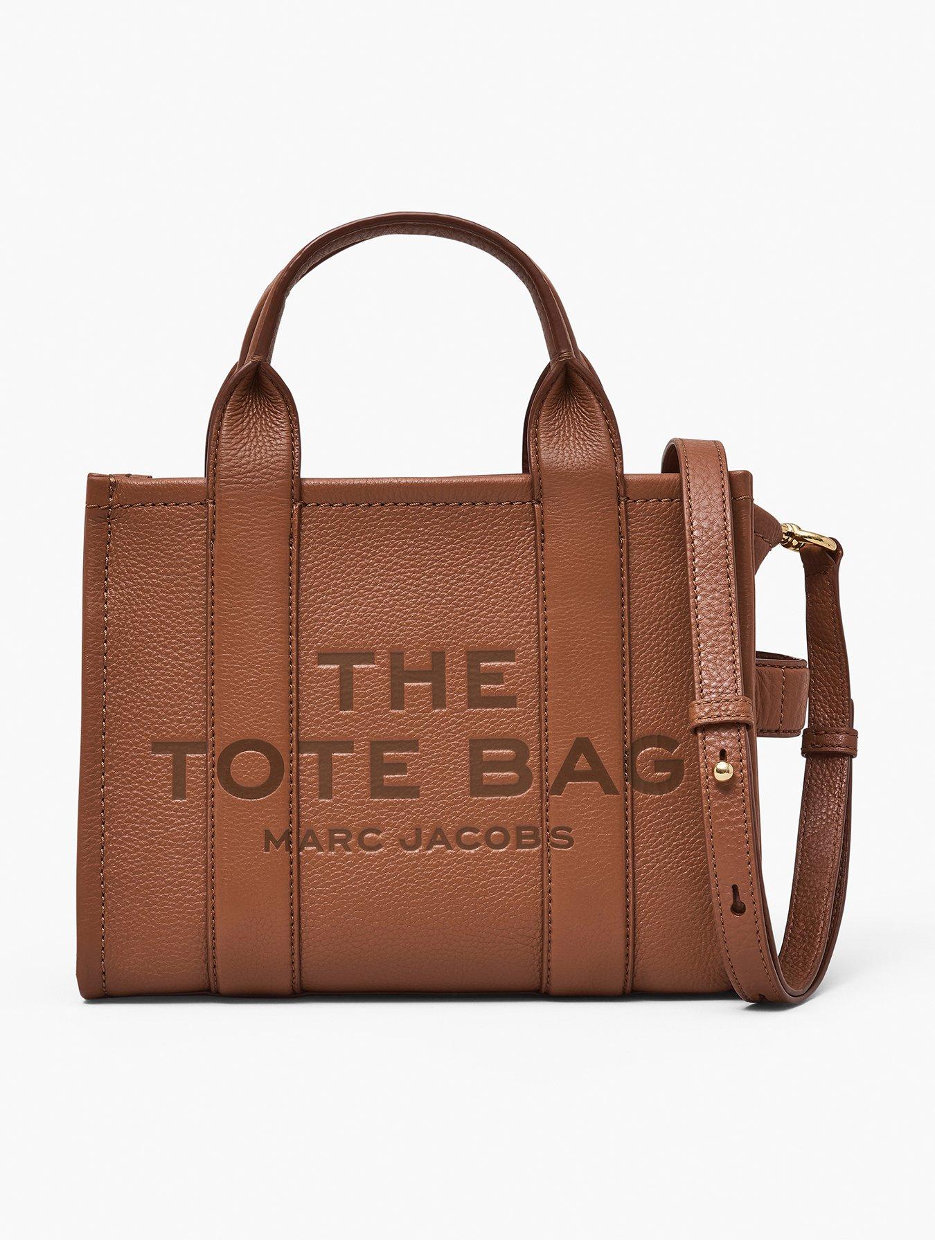 The Small Leather Tote Bag in Brown - Marc Jacobs