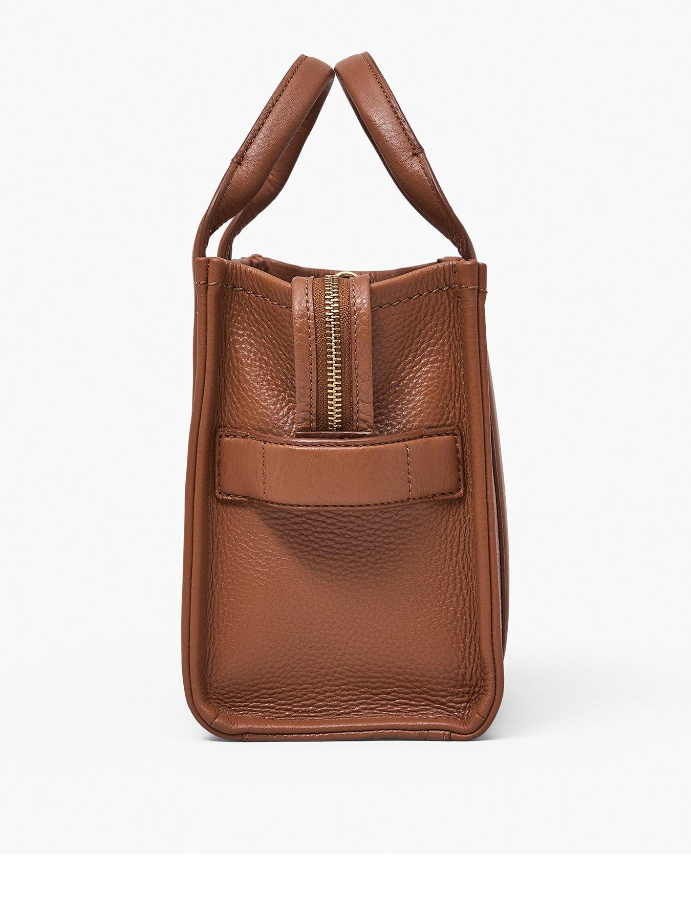 Image 3 of 5 of MARC JACOBS The Leather Small Tote Bag - Argan Oil