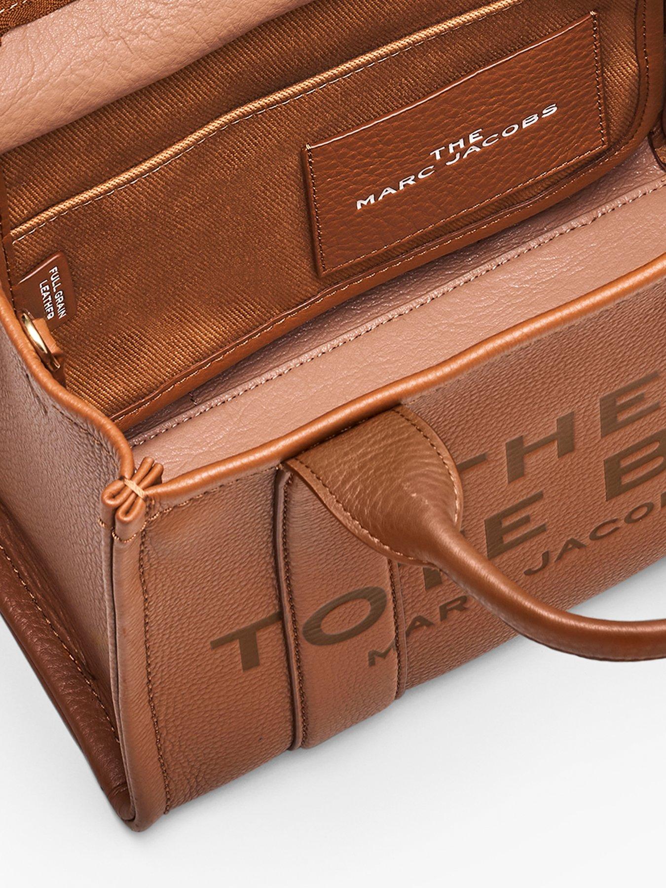 Image 5 of 5 of MARC JACOBS The Leather Small Tote Bag - Argan Oil