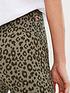  image of joules-ebba-leopard-print-leggings-olive-green