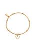 chlobo-gold-cute-mini-open-heart-bracelet-gold-plated-925-sterling-silverfront