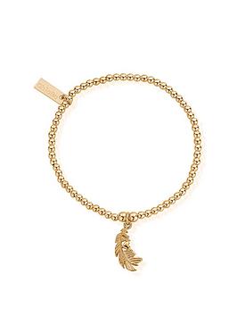 chlobo-gold-cute-charm-feather-heart-bracelet-gold-plated-925-sterling-silver
