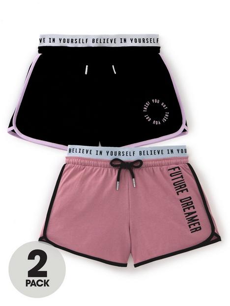 v-by-very-girls-2-pack-sporty-elasticated-waist-shorts
