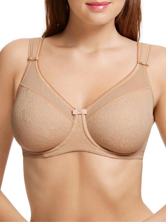 front image of berlei-underwired-minimiser-bra-nude