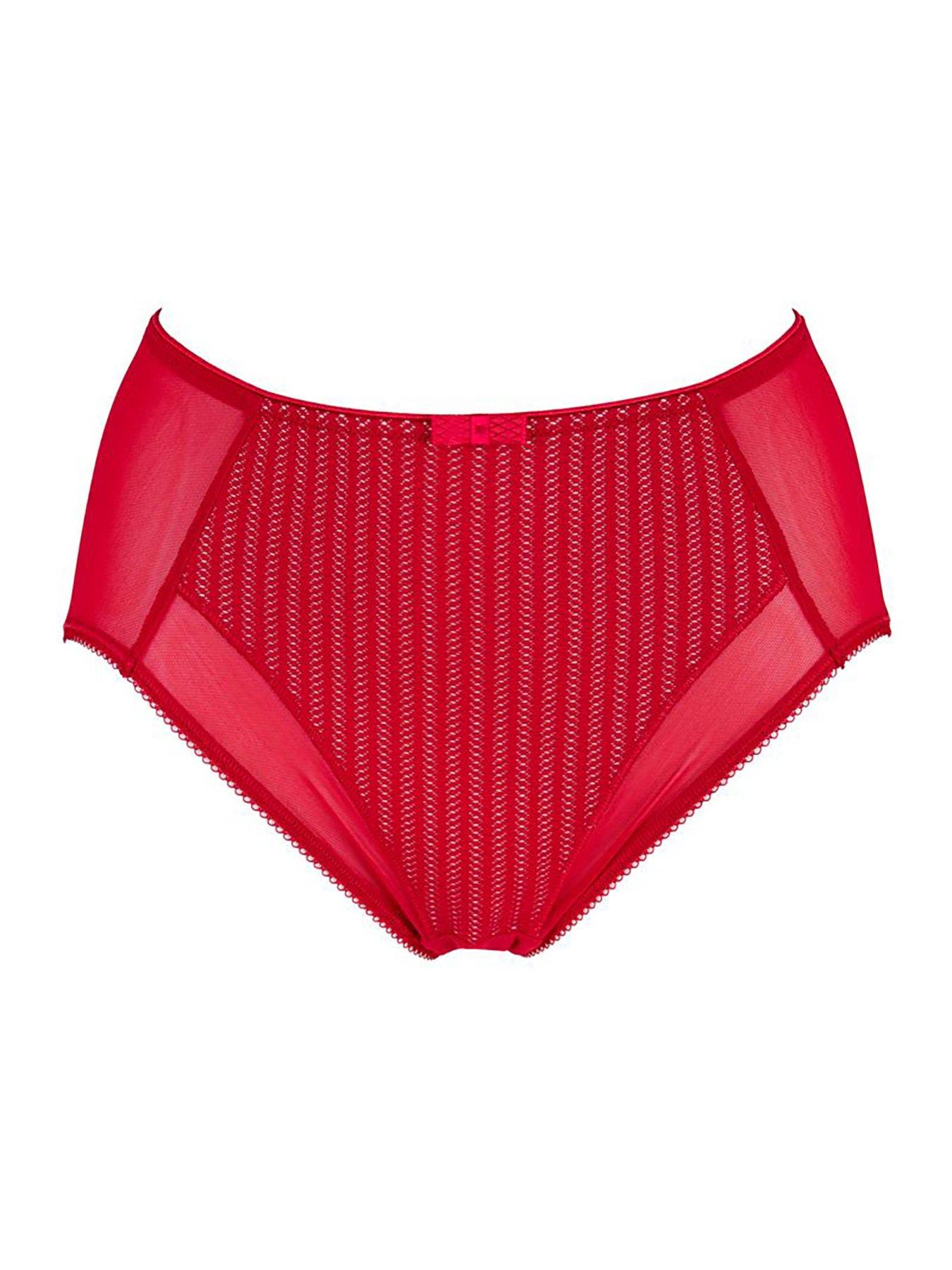 Berlei Lace Deep Brief - Red | Very.co.uk