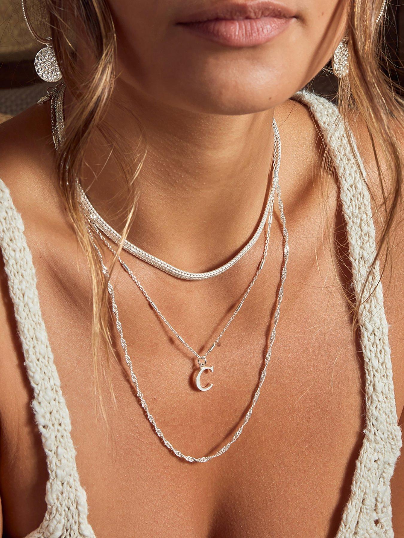 Image 2 of 2 of ChloBo Iconic Initial Necklace - A 925 Sterling Silver