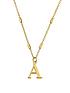 chlobo-gold-iconic-initial-necklace-a-gold-plated-925-sterling-silverfront