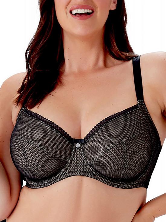 front image of berlei-side-support-bra-black