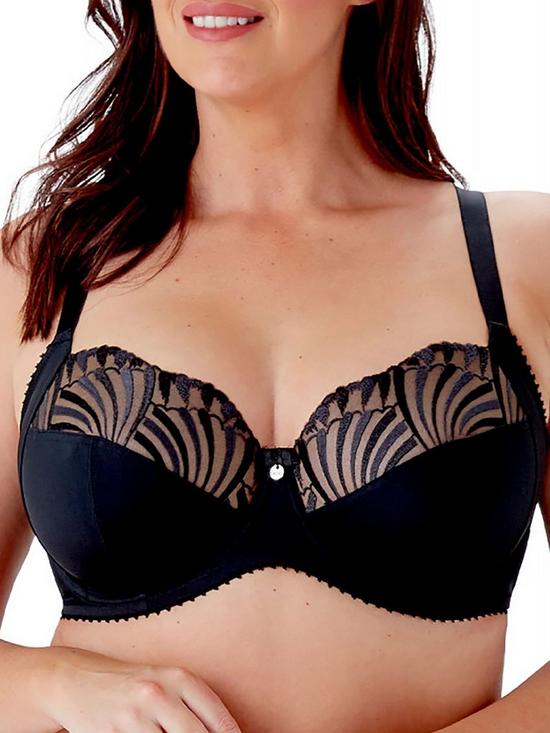 front image of berlei-embrace-side-support-bra-black