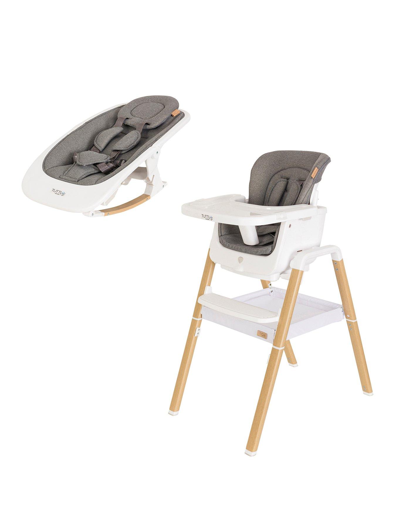 undefined Nova Birth to 12 Years Complete Highchair Package - White/Oak