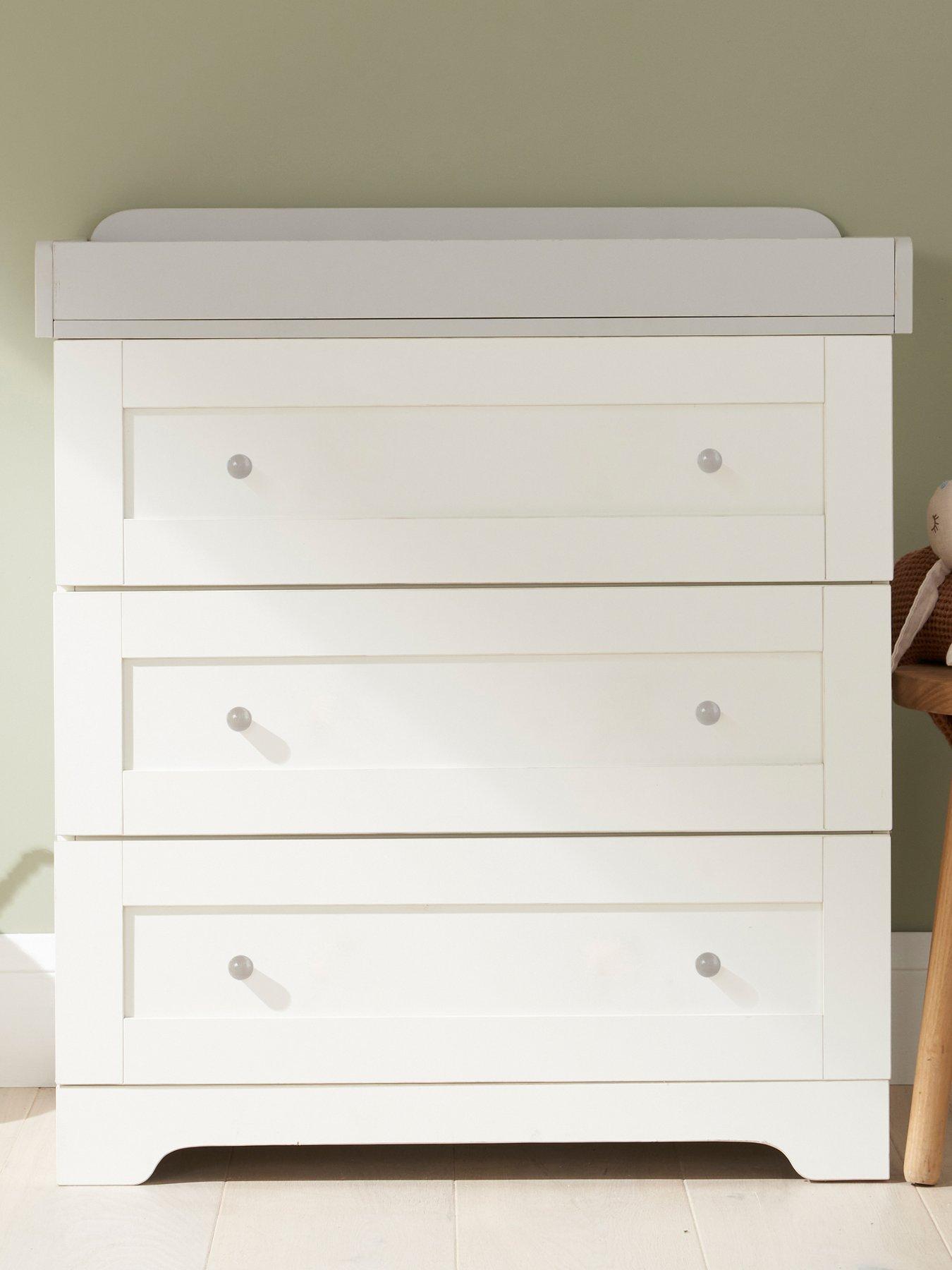 Tutti Bambini Rio Chest Changer - White/Dove Grey