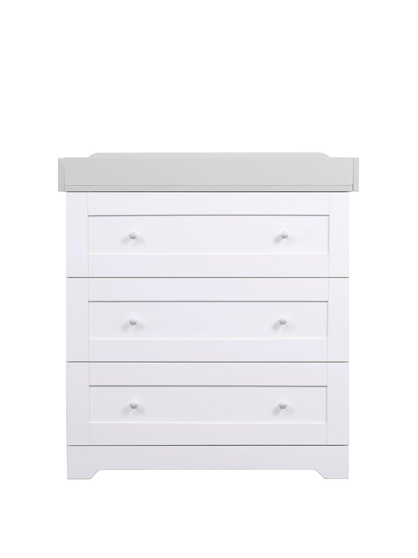 Tutti Bambini Rio Chest Changer White Dove Grey very